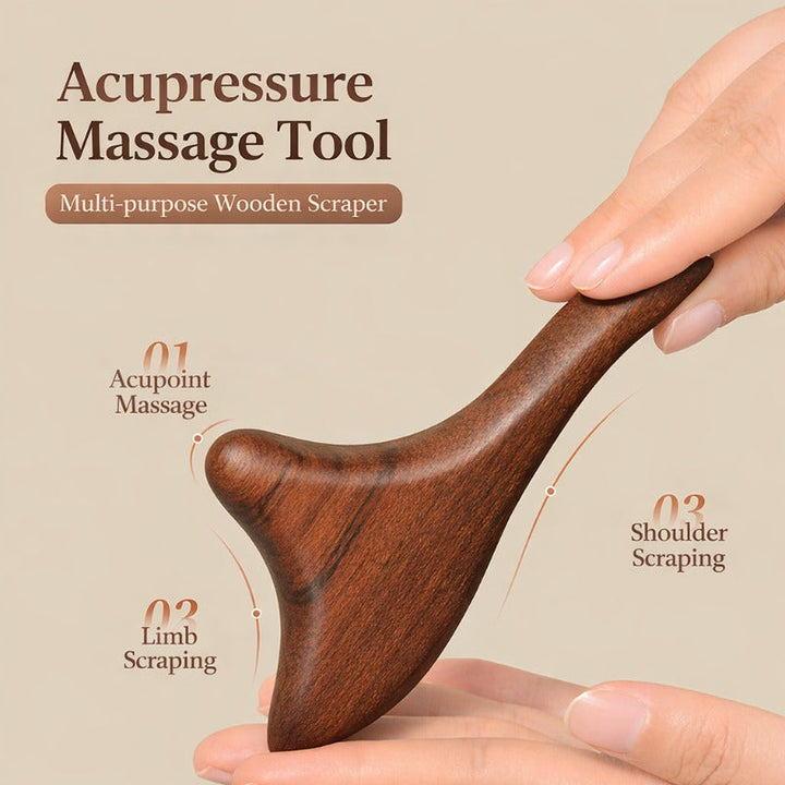 Natural Wood Foot Massager Bowlift