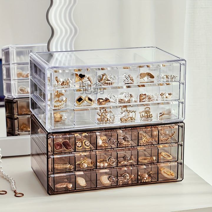 EleganceBox - Luxury Jewelry Organizer with 72 Compartments Bowlift
