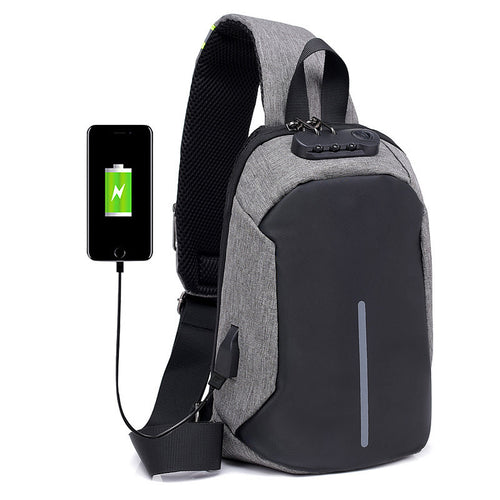 Anti-Theft Sling Backpack with USB Charging Port Bowlift