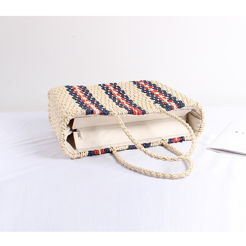 Spacious Braided Shopping Bag Bowlift