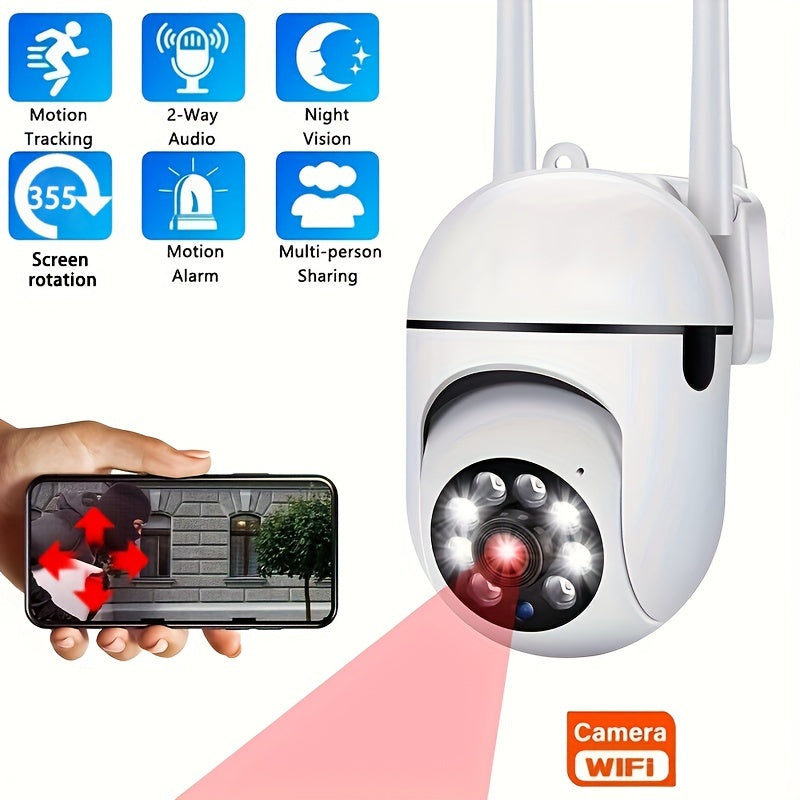 BowLift | Smart Wireless Security Camera with 1080p HD Resolution, Color Night Vision, Two-Way Audio, Indoor/Outdoor Use