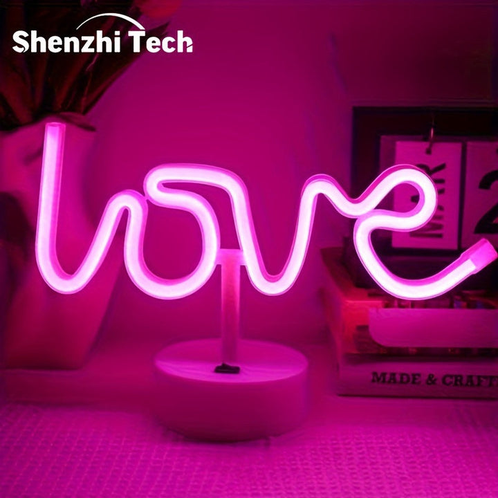 NeonLove Lamp – Illuminated Neon Table Lamp for Parties Bowlift
