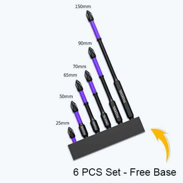 Ultimate magnetic bit set (6-piece) | Bowlift