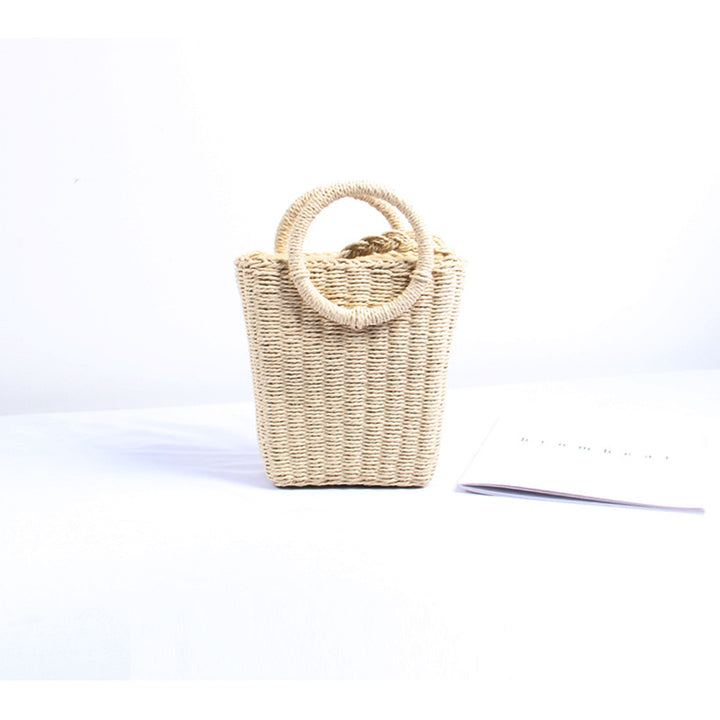 Handmade wicker bag with round handles Bowlift