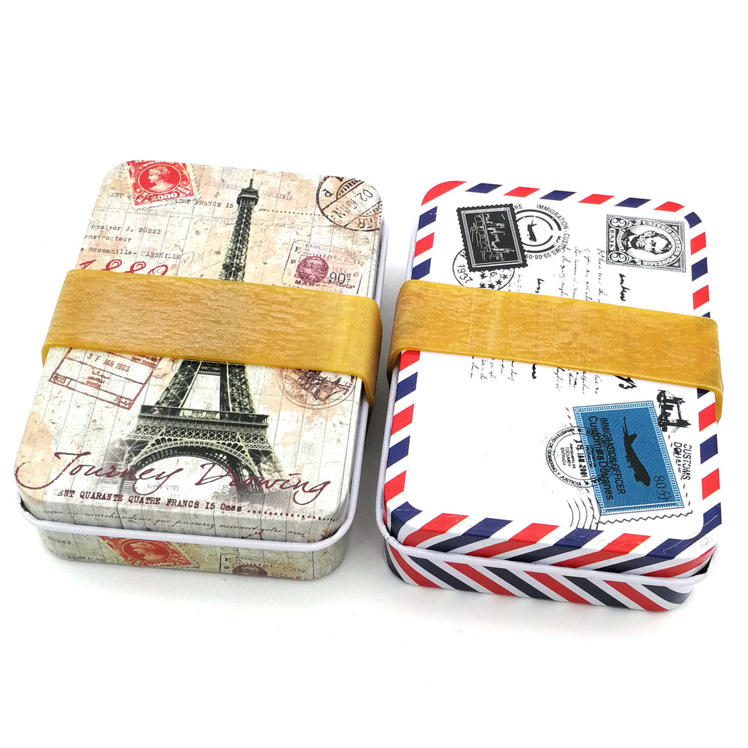 portable travel palo santo ritual kit with metal airmail tin and fire starter Bowlift
