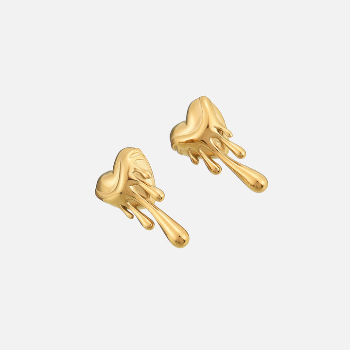 BowLift | Meltdown Earrings in Gold or Silver – Hypoallergenic & Unique Design