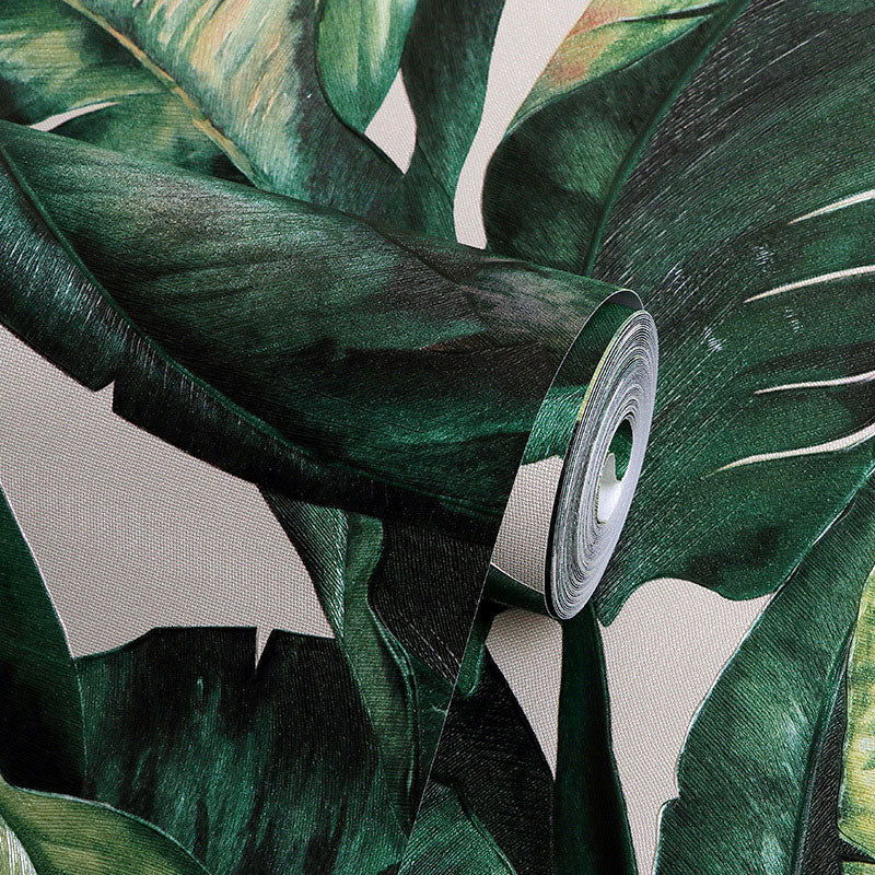 BowLift | Tropical Banana Leaf Wall Covering for Accent Wall Contemporary Wallpaper, 33'