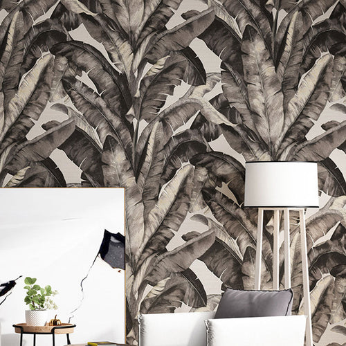 BowLift | Tropical Banana Leaf Wall Covering for Accent Wall Contemporary Wallpaper, 33'