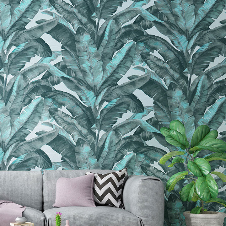 BowLift | Tropical Banana Leaf Wall Covering for Accent Wall Contemporary Wallpaper, 33'