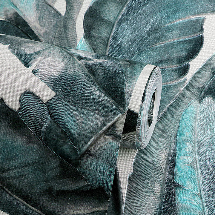 BowLift | Tropical Banana Leaf Wall Covering for Accent Wall Contemporary Wallpaper, 33'