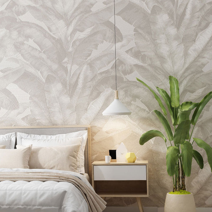 BowLift | Tropical Banana Leaf Wall Covering for Accent Wall Contemporary Wallpaper, 33'