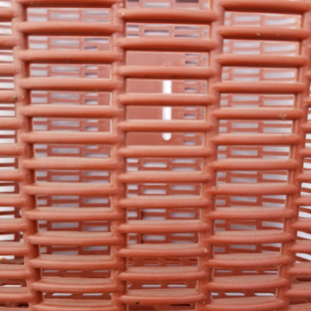 durable ventilated plastic laundry hamper with woven grid design Bowlift