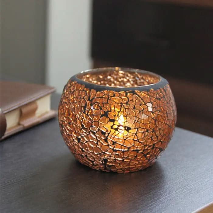 BowLift | Mosaic Glass Candle Holder for Home Decor