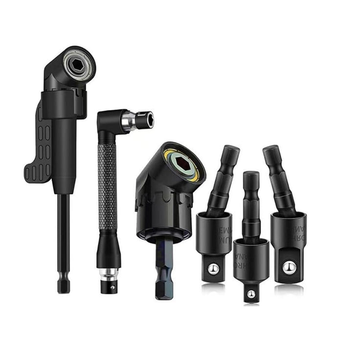 Drill machine angle attachment with accessory set | Bowlift