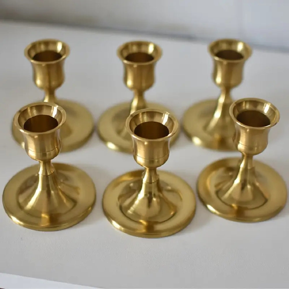 BowLift | Shimmering Vintage Candle Holder | 2pc Set