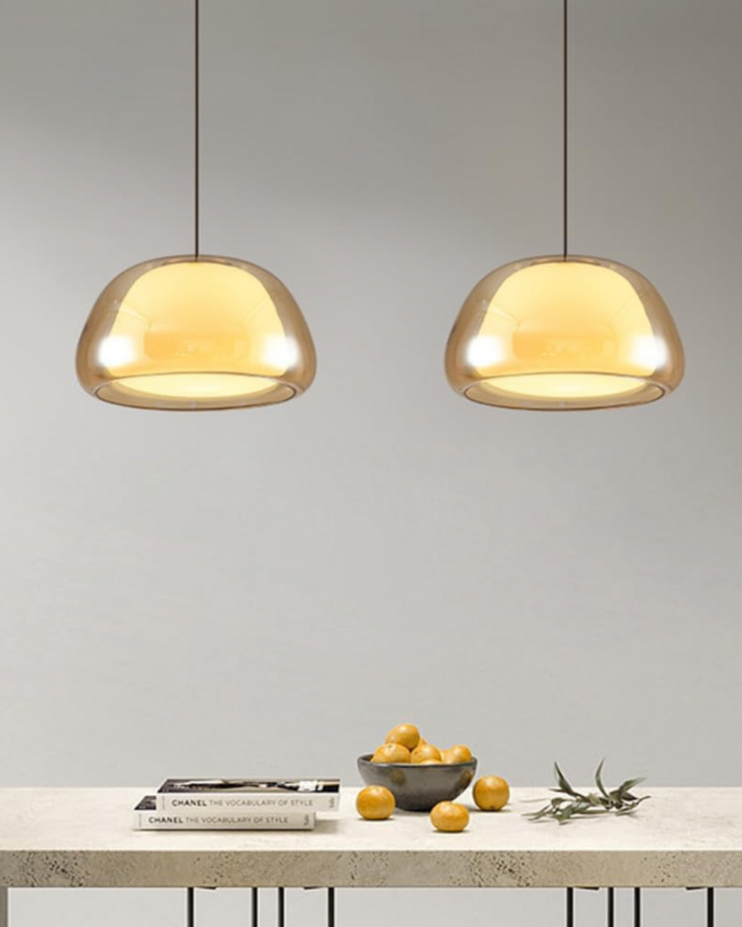 BowLift | Elegant Lamp in the Form of a Glass Dome with Crystal Accent