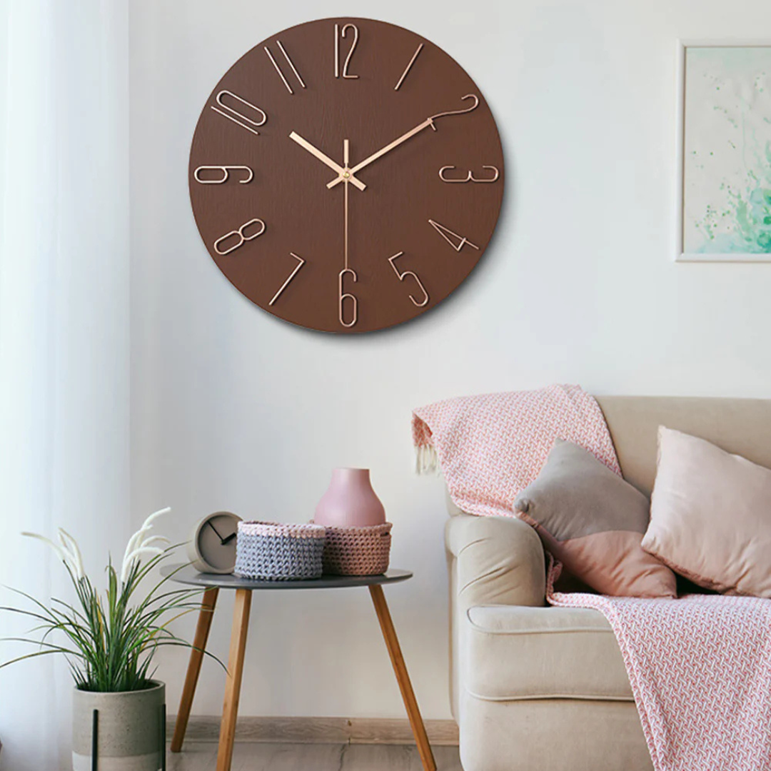 BowLift | Elegant | Modern wall clock for the living room 30 cm