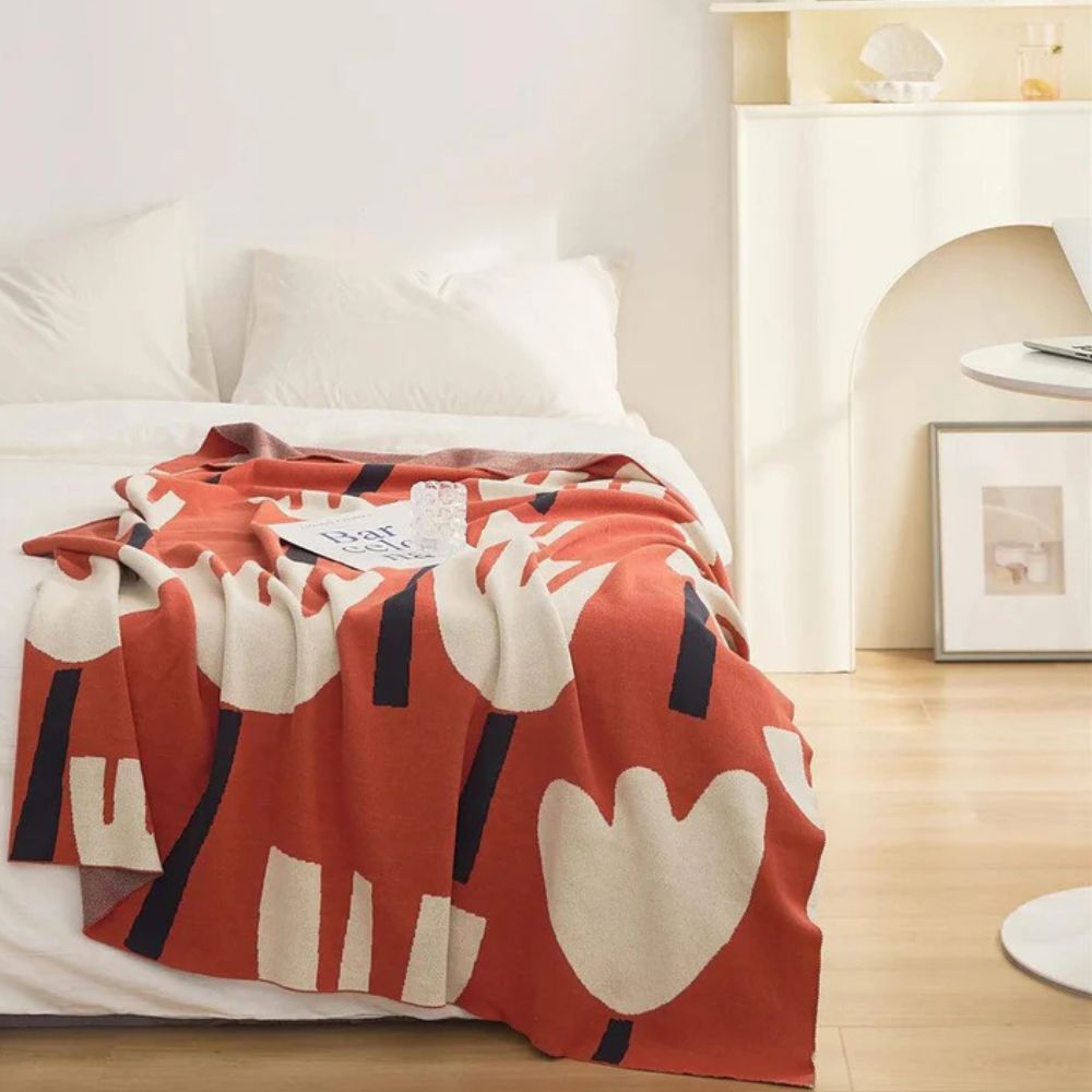 BowLift | Spring Tulip Floral Knitted Blanket