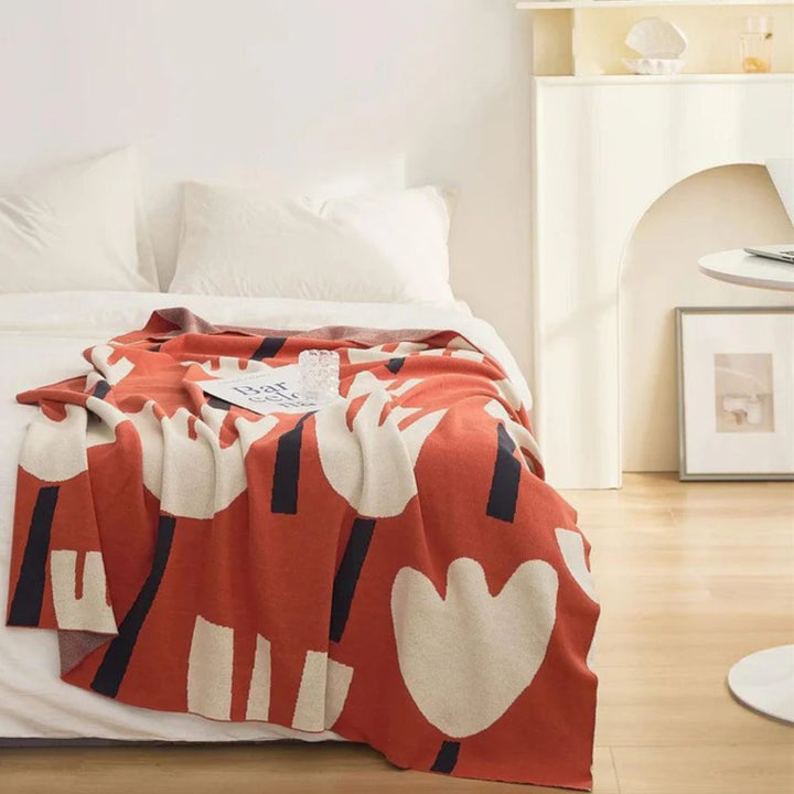 BowLift | Spring Tulip Floral Knitted Blanket