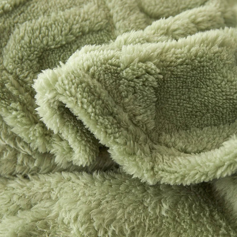 Luxury Lambswool Blanket for Bedroom Bowlift