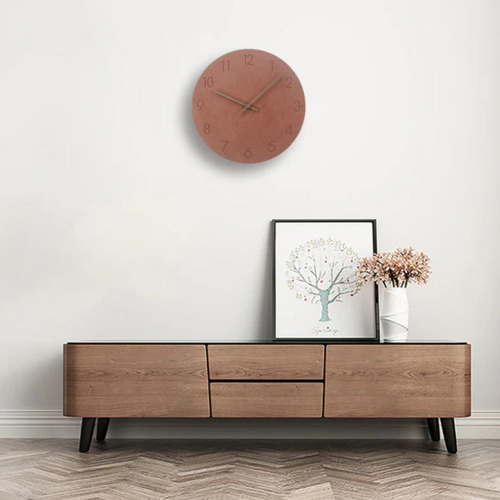 BowLift | Large Wall Clock Wood Modern | Minimalistic Wall Design