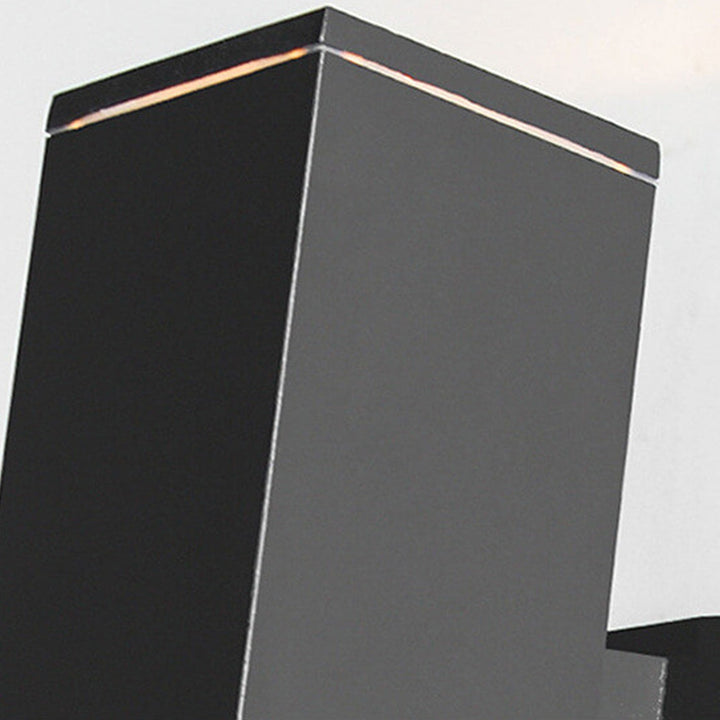 Modern Minimalist Square Column LED Luminous Outdoor Waterproof Wall Sconce Lamp | Bowlift