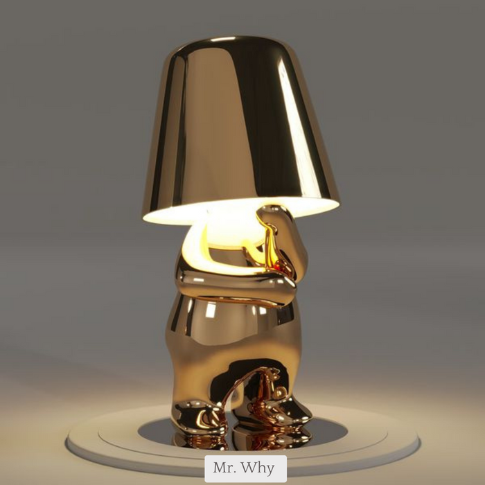 BowLift | 5 Brothers Wireless Table Lamp – Rechargeable LED Designer Lamp with Dimmable Light (Warm White)