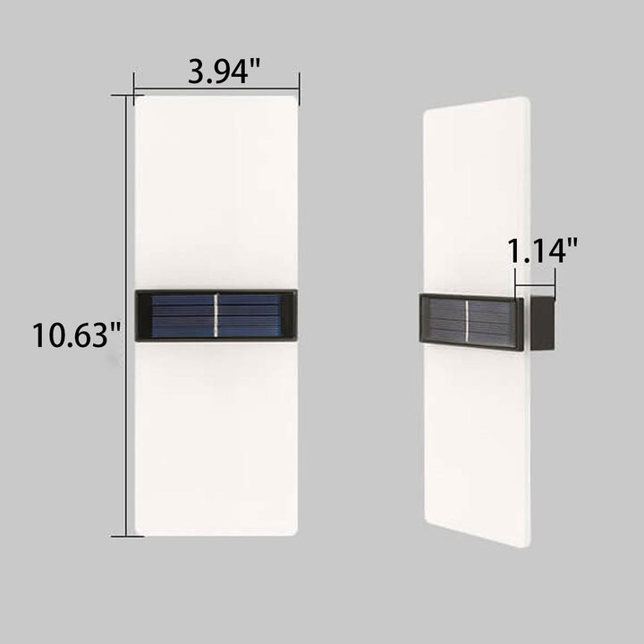 BowLift | LumaZen Solar LED Wall Lamp | Weatherproof | Solar Powered Outdoor Lighting | Garden & Patio Decor