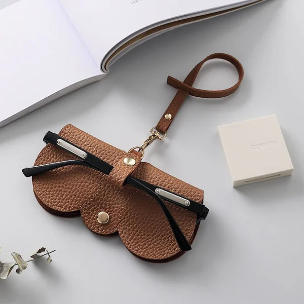 ShadeShield™ Soft Leather Sunglasses Case Bowlift