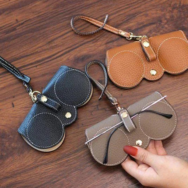 ShadeShield™ Soft Leather Sunglasses Case Bowlift