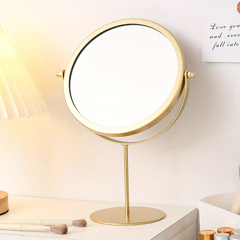 VintageGlow – Adjustable Makeup Mirror with Iron Frame Bowlift