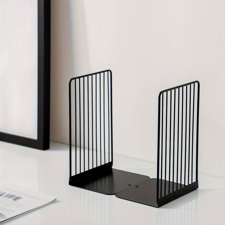 IronHold - Elegant Bookends for Perfect Organization Bowlift