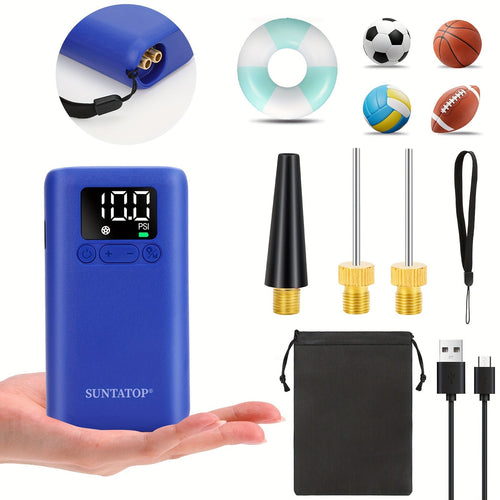 BowLift | Automatic Electric Ball Pump with 20 PSI Capacity, LED Light for Soccer Balls and Basketballs – Compact and Portable Pump