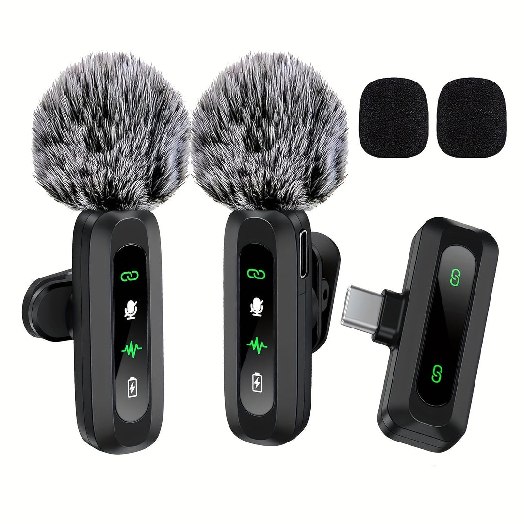 BowLift | Wireless Lavalier Microphone with USB-C Connection for Smartphones and Tablets – Compact Design, Ideal for Podcasts and Vlogs