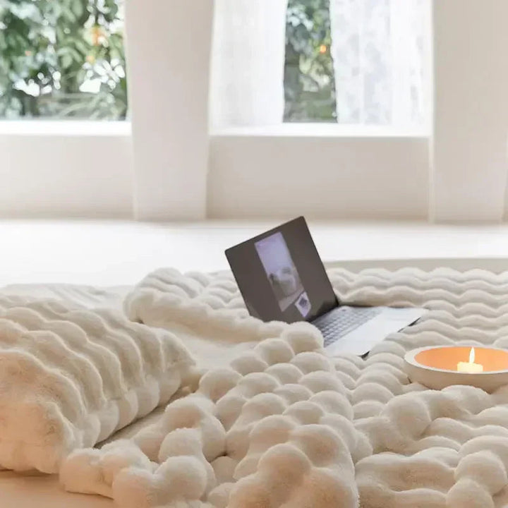 BowLift | SnuggleSoft Plush Blanket | Reversible | Year-round Warmth | Fleece