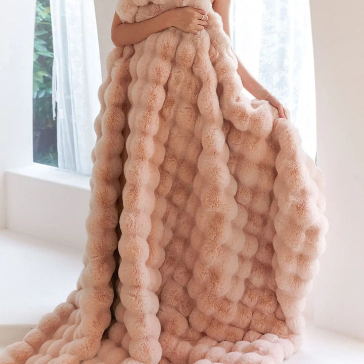 BowLift | SnuggleSoft Plush Blanket | Reversible | Year-round Warmth | Fleece