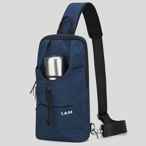 BowLift | Portable Waterproof Sling Bag with Cup Holder, for Travel, Biking, Gym & More