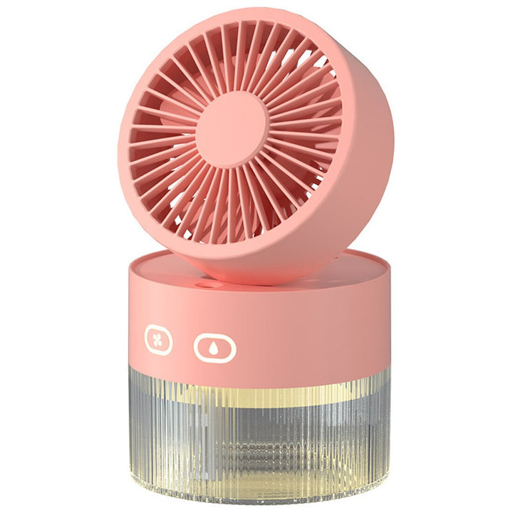 BowLift | Mini Foldable USB Warm Light Spray Fan