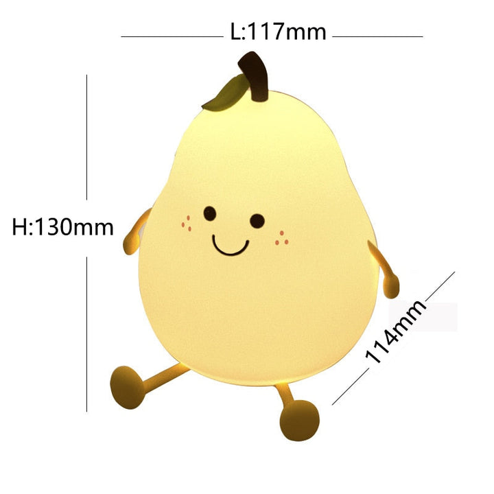 BowLift | Cute Pear Bedside Touch Night Lamp