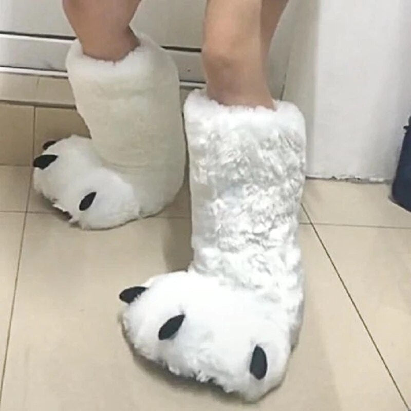 BowLift | Bear Claw Winter Furry Slippers