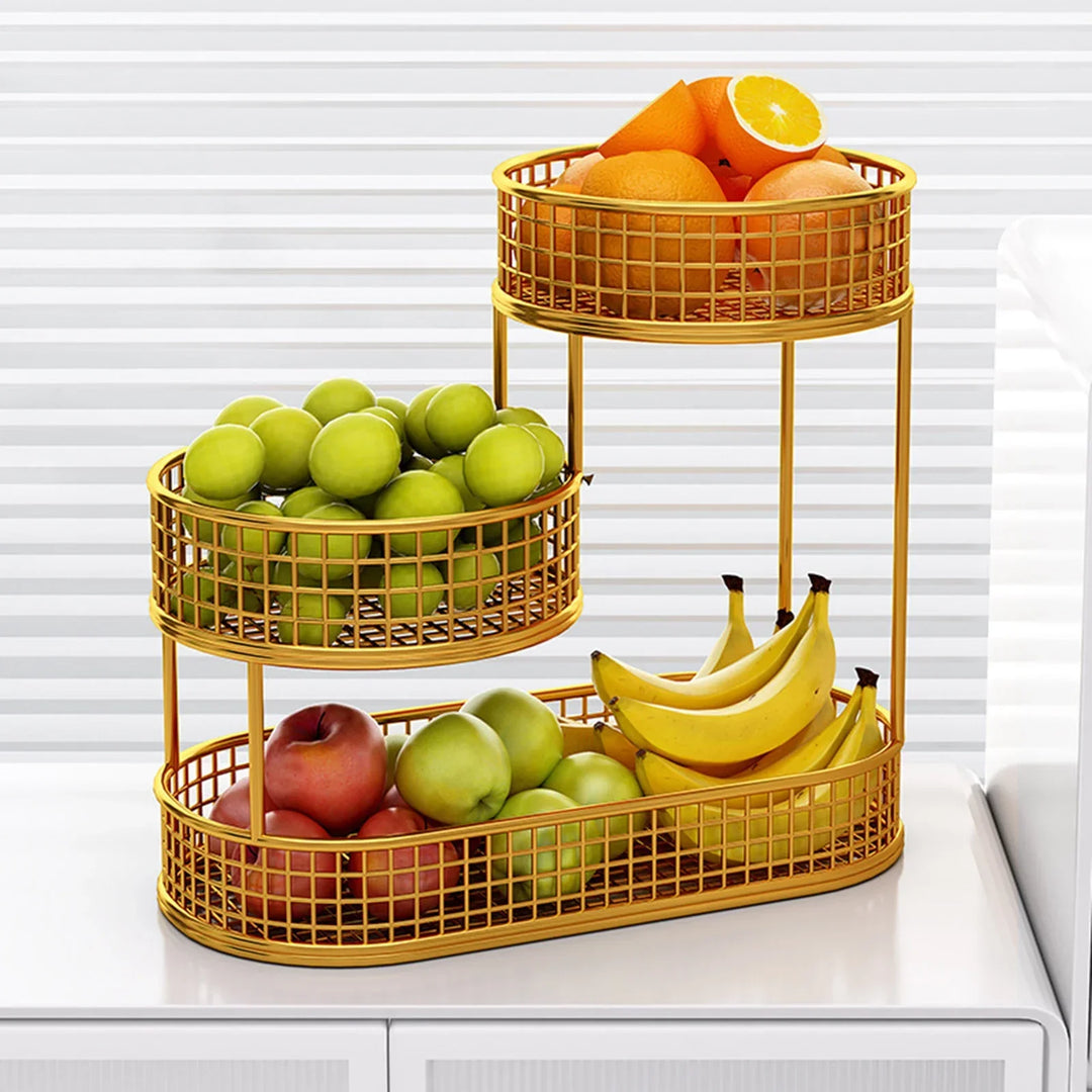 FruitElegance – Metal Wire Basket for Fruit & Vegetables Bowlift