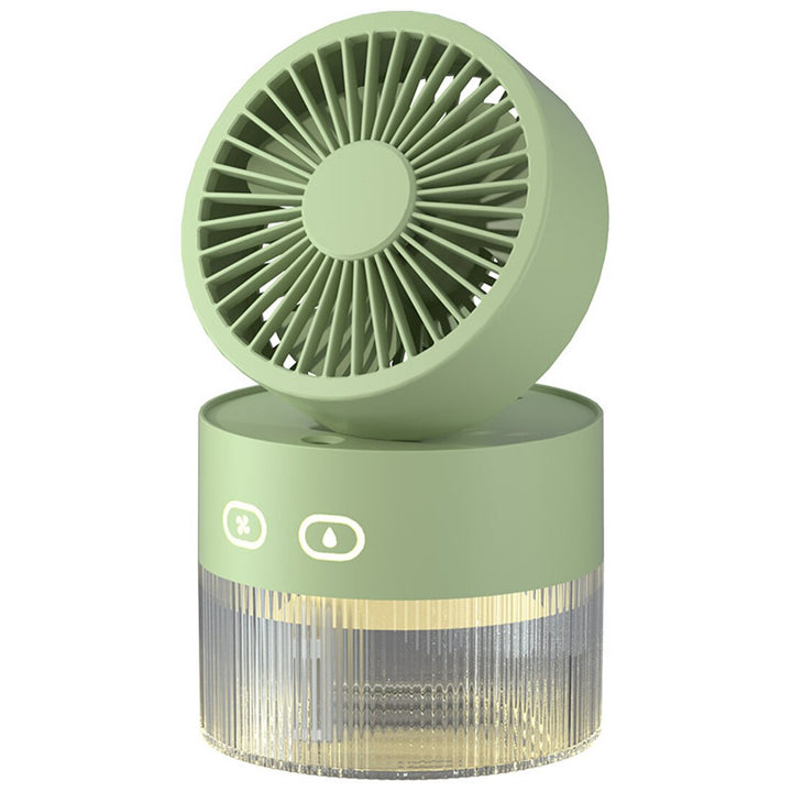 BowLift | Mini Foldable USB Warm Light Spray Fan