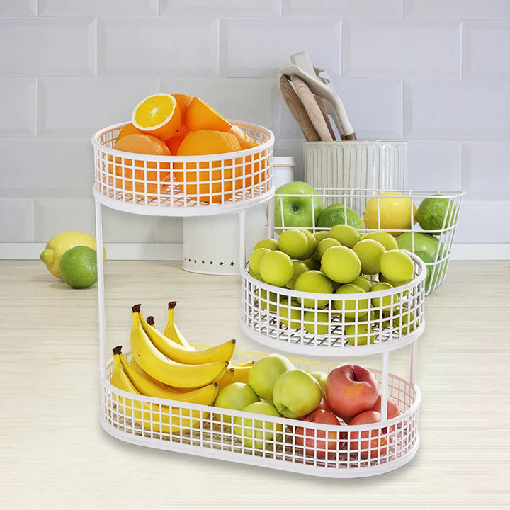 FruitElegance – Metal Wire Basket for Fruit & Vegetables Bowlift