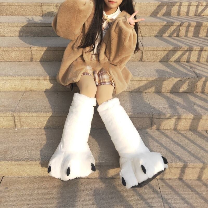 BowLift | Bear Claw Winter Furry Slippers