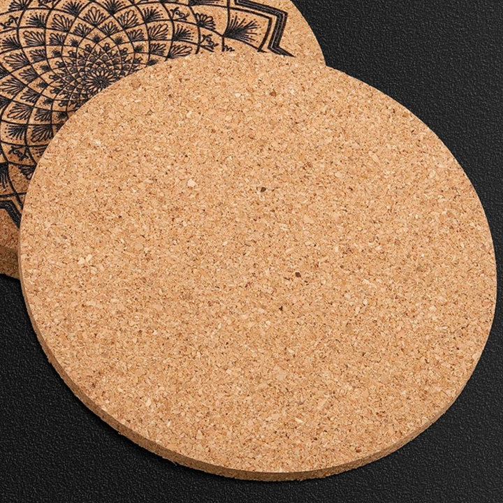 BowLift | Retro Print Heat-Resistant, Non-Slip, And Absorbent Cork Coasters (Mixed Set of 4)