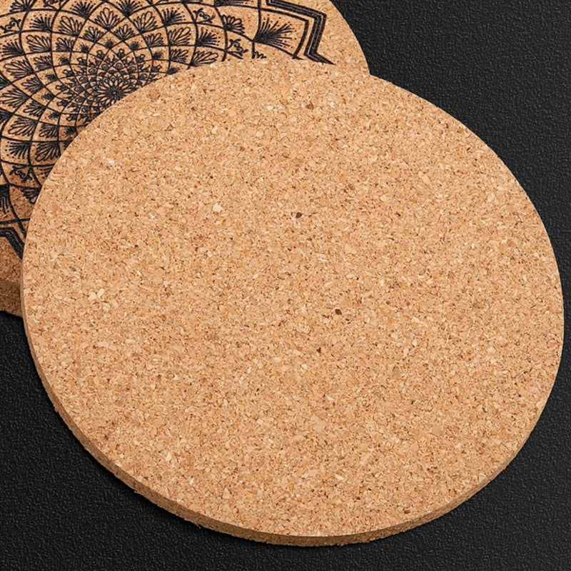 BowLift | Retro Print Heat-Resistant, Non-Slip, And Absorbent Cork Coasters (Mixed Set of 4)