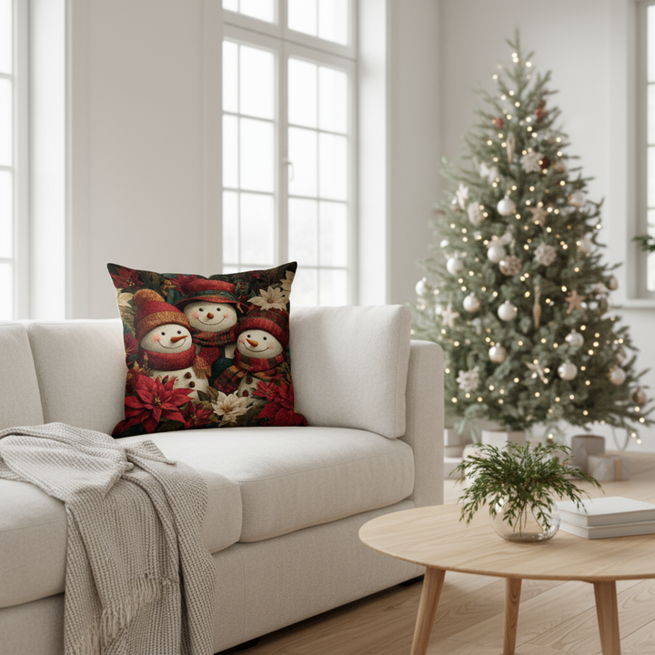 BowLift | Green-White Checked Cushion Cover 40x40 | Decorative Cushion Cover
