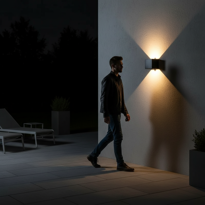 BowLift | Outdoor lamp with sensor 12W IP65 | Modern outdoor lighting garden