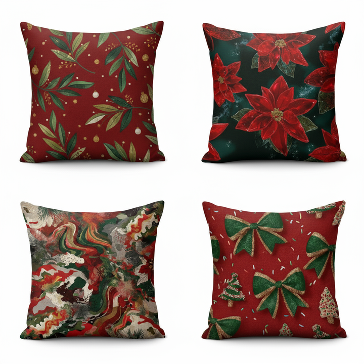 BowLift | Festive Christmas cushion covers 40x40 | Decorative cushion cases