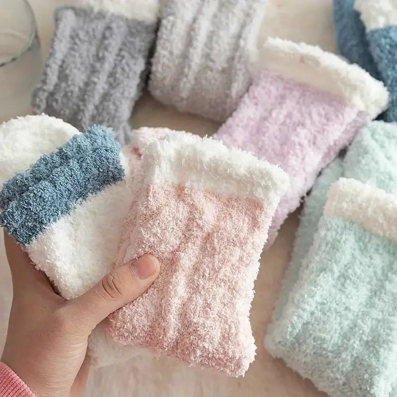 BowLift | Winter Socks FrostStep | With Fleece Lining | 5-Pack | Solid Color | Size EU 34–40